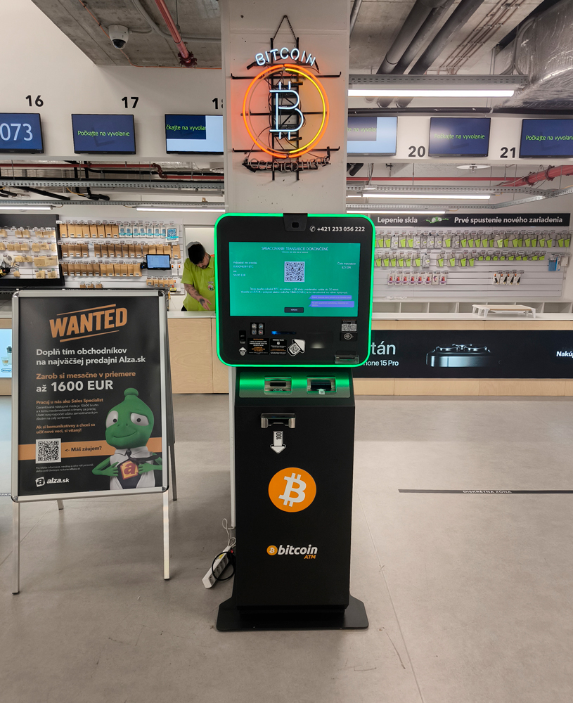 Bitcoinmat ALZA Bratislava Nivy | Buying and selling cryptocurrencies